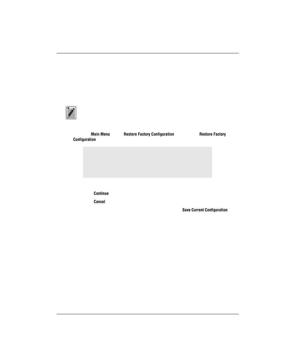 Restoring factory defaults, Estoring, Actory | Efaults | ADC MM701F User Manual | Page 65 / 94