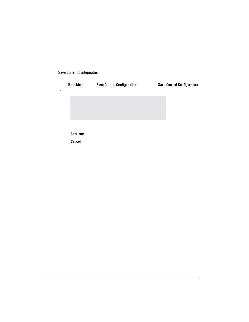 Saving the current configuration, Saving the, Aving the | Urrent, Onfiguration | ADC MM701F User Manual | Page 66 / 94