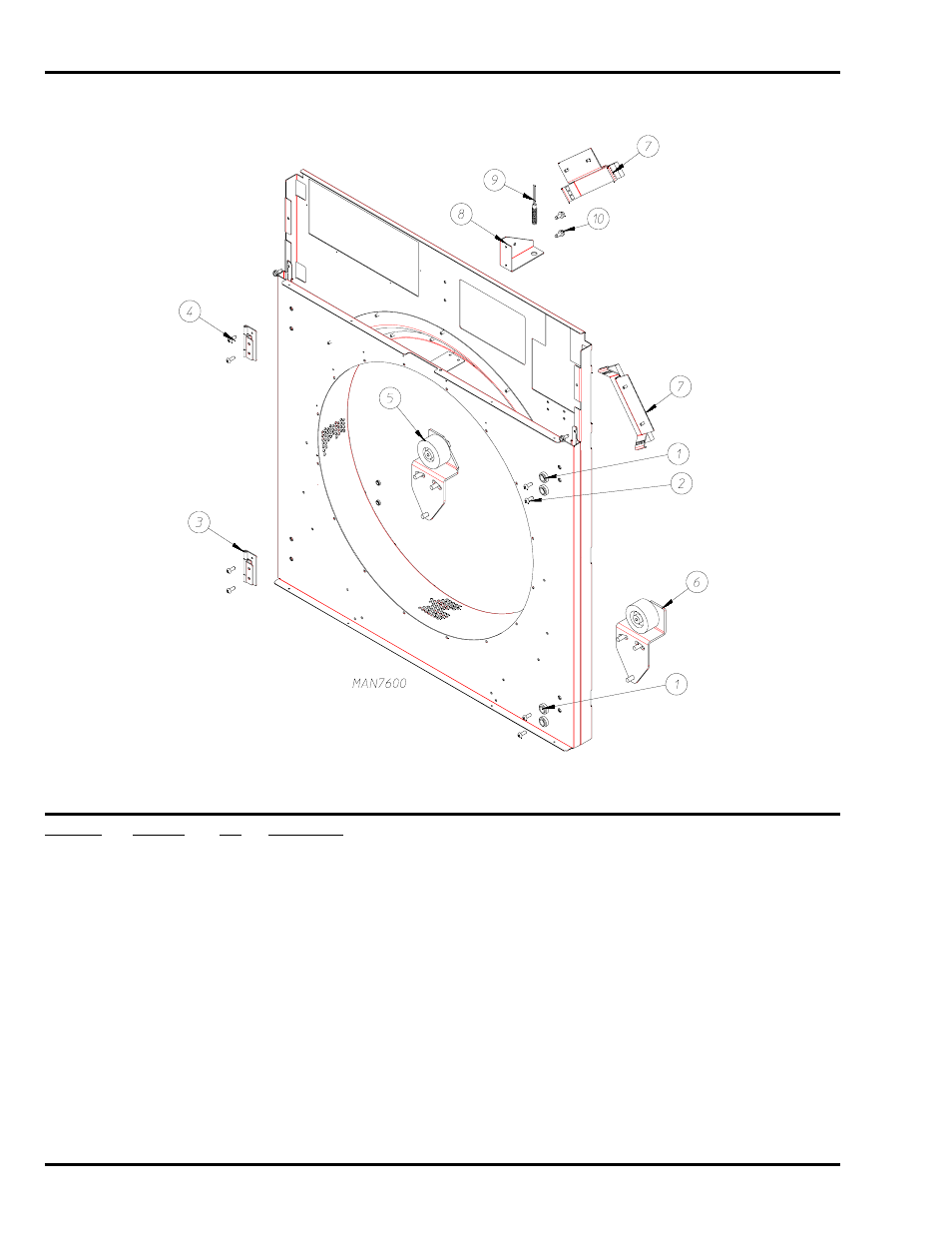 Middle front panel assembly | ADC SL20 Gen II User Manual | Page 12 / 36