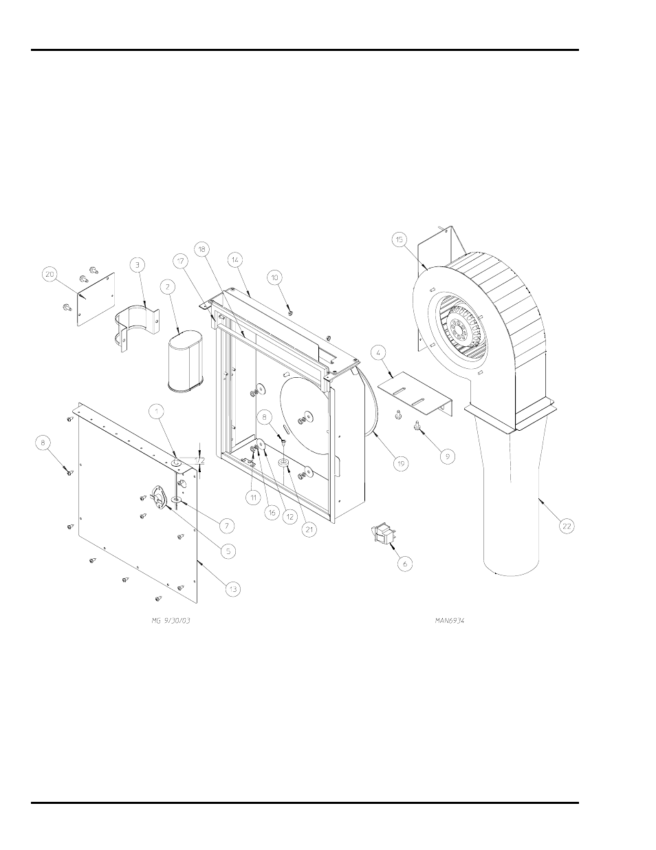 Lint box / blower motor assembly | ADC SL20 Gen II User Manual | Page 26 / 36