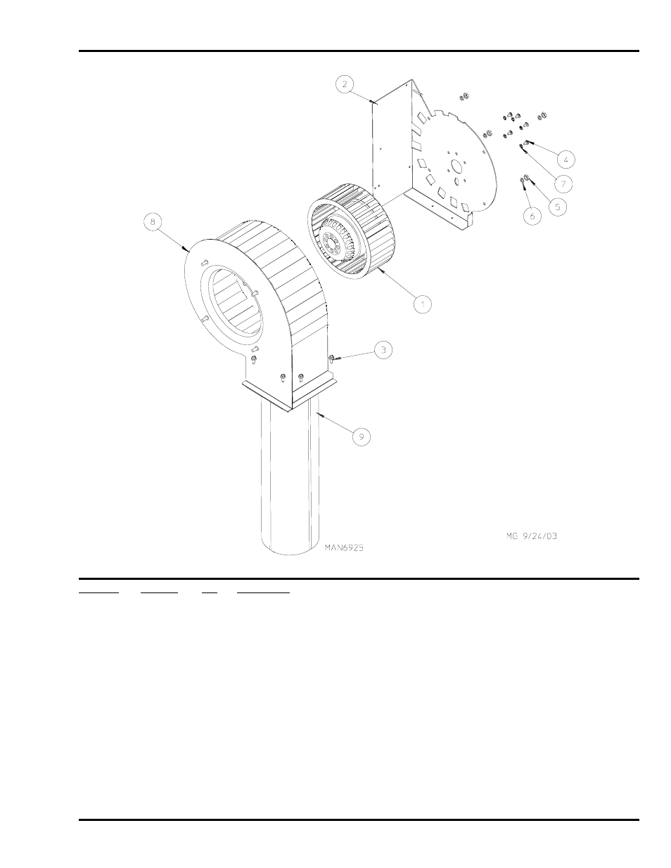 Blower assembly | ADC SL20 Gen II User Manual | Page 29 / 36