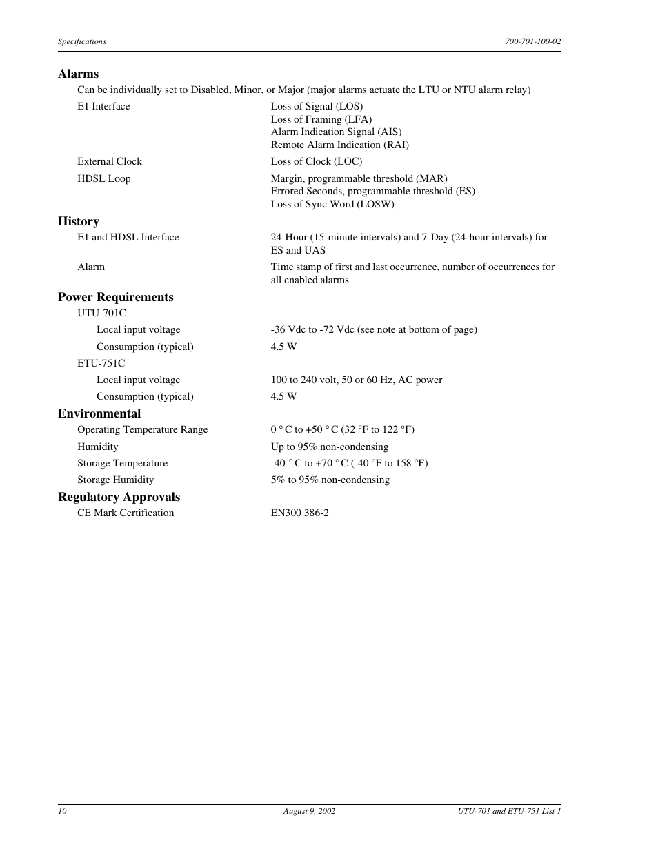 ADC ETU-751C User Manual | Page 20 / 82