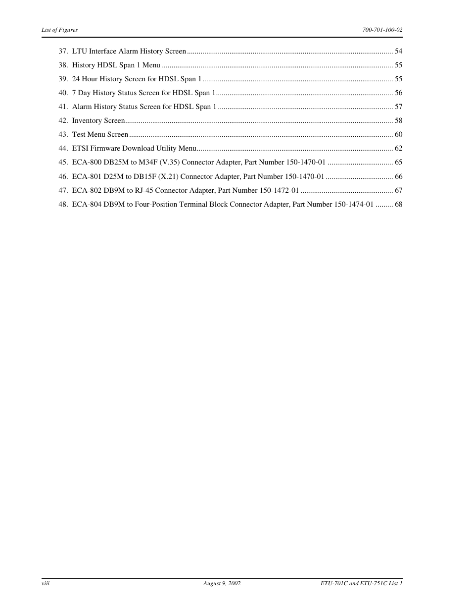ADC ETU-751C User Manual | Page 8 / 82