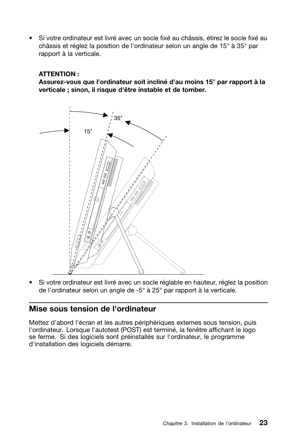 Mise sous tension de l'ordinateur | Lenovo ThinkCentre M70z User Manual | Page 91 / 336