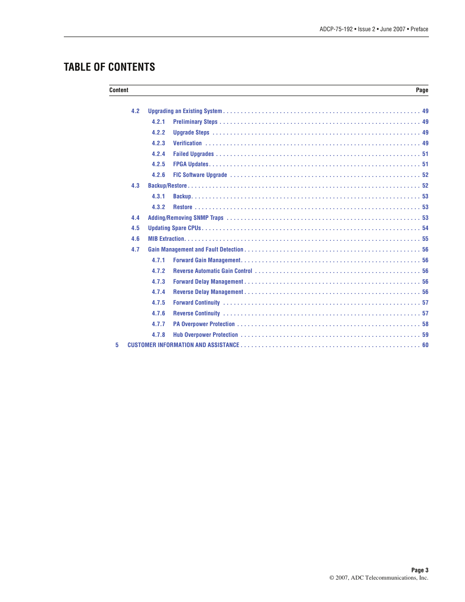ADC 75-192 User Manual | Page 5 / 74