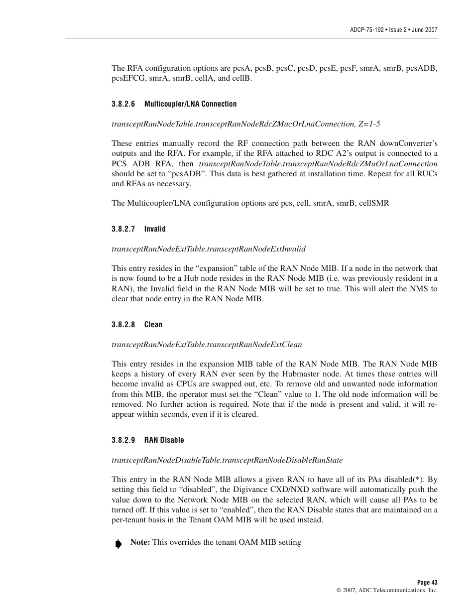 ADC 75-192 User Manual | Page 55 / 74