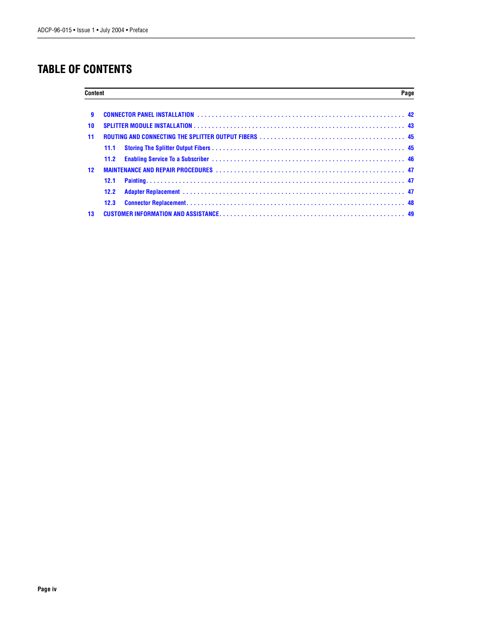 ADC ACE-142S/142V User Manual | Page 4 / 55