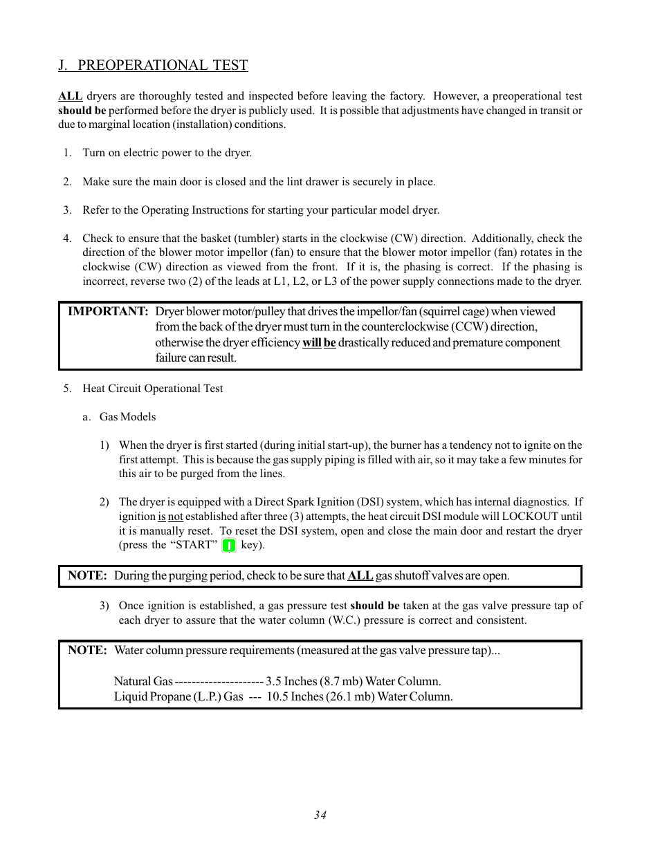 J. preoperational test | ADC AD-170SE User Manual | Page 38 / 58