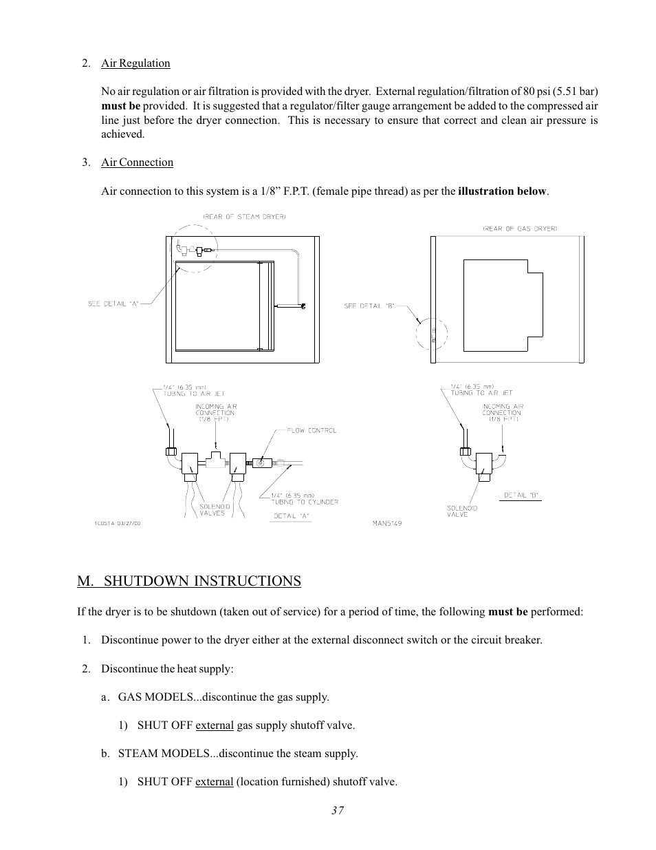 M. shutdown instructions | ADC AD-170SE User Manual | Page 41 / 58