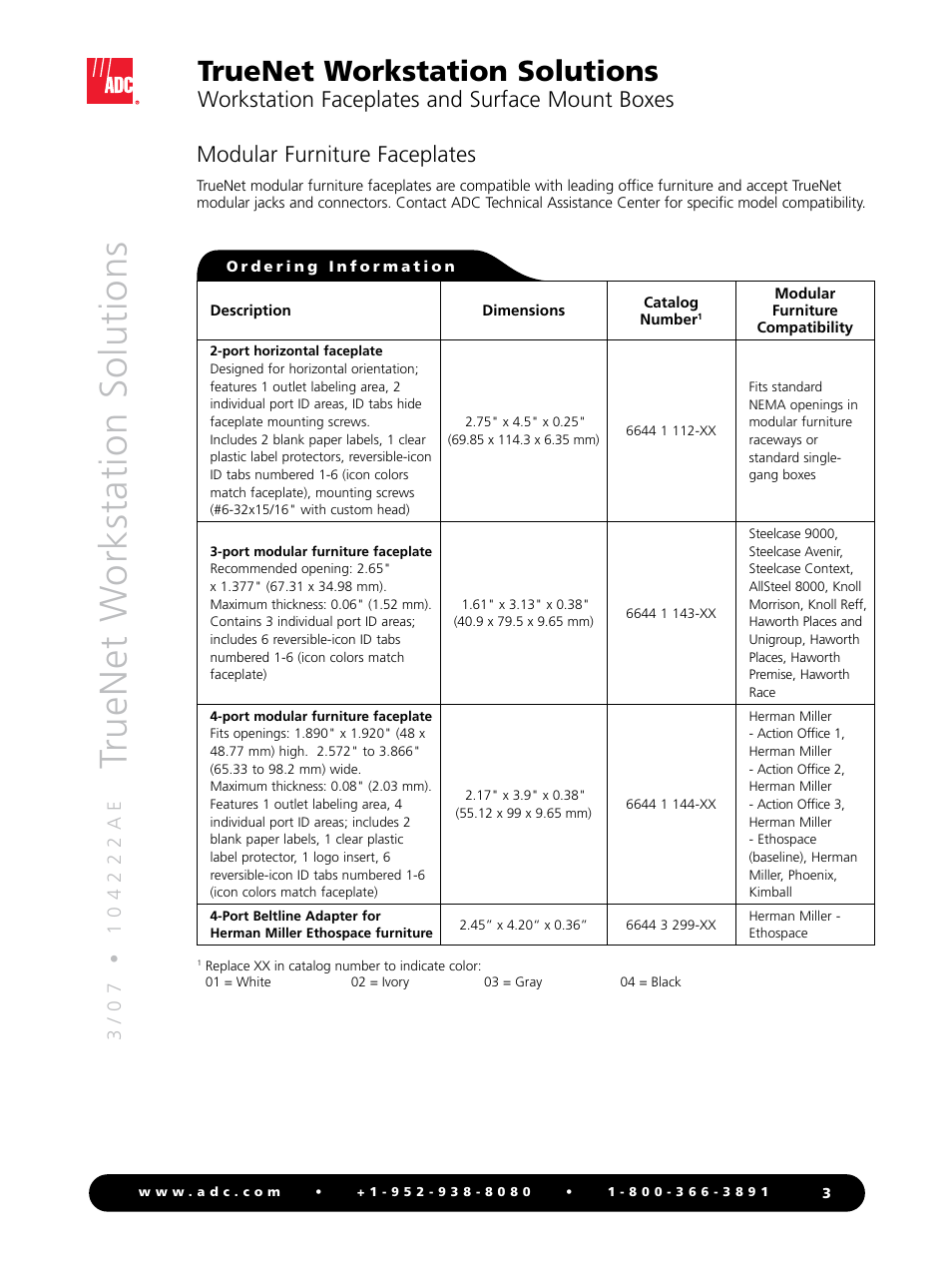 Truenet workstation solutions | ADC TrueNet Workstation Solutions none User Manual | Page 3 / 4