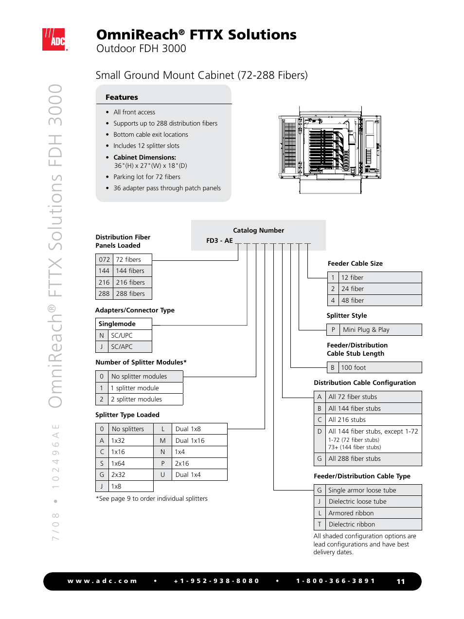 Omnireach, Fttx solutions fdh 3000, Fttx solutions | ADC OmniReach FDH 3000 User Manual | Page 11 / 20