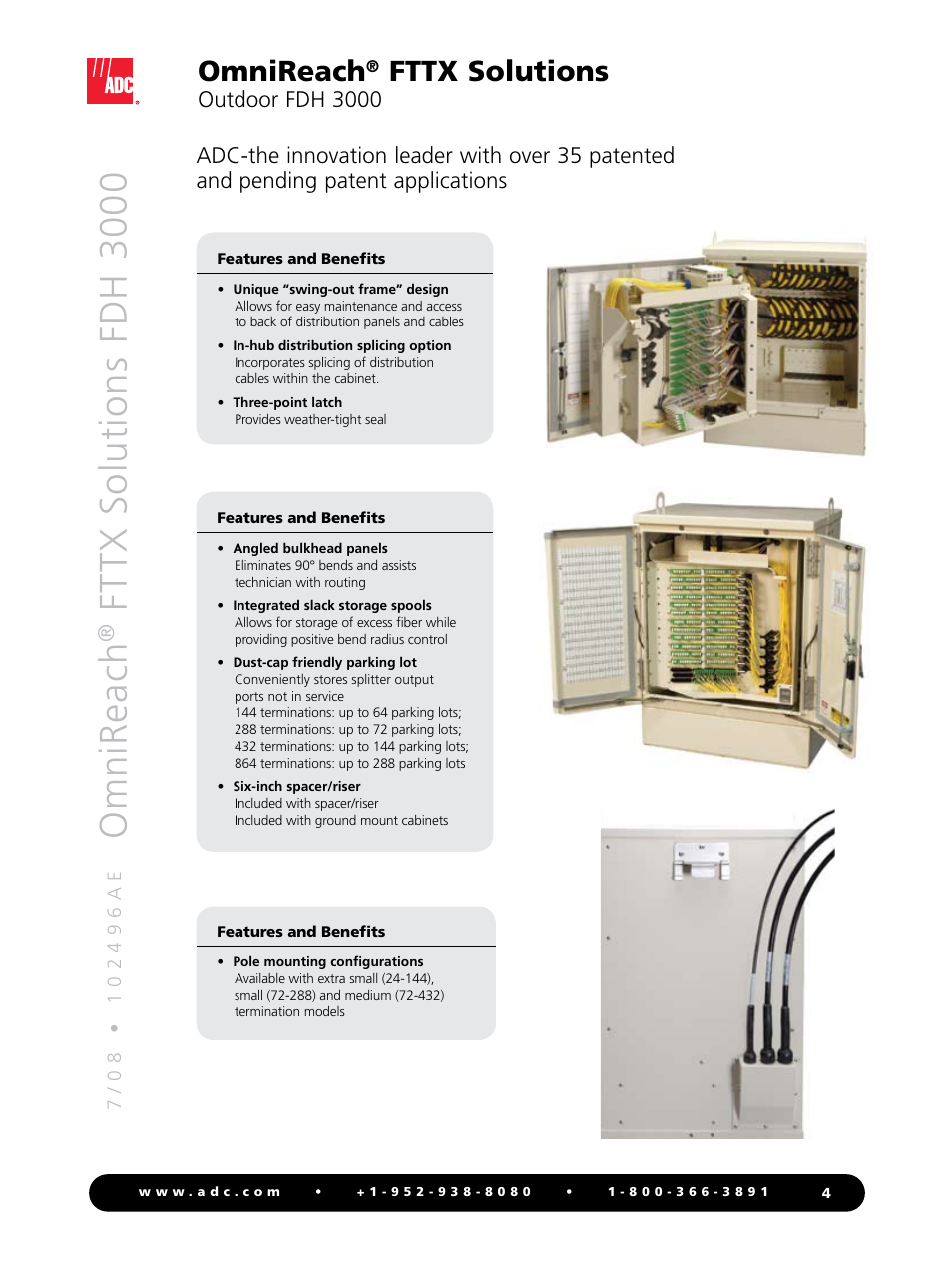 Omnireach, Fttx solutions fdh 3000, Fttx solutions | ADC OmniReach FDH 3000 User Manual | Page 4 / 20