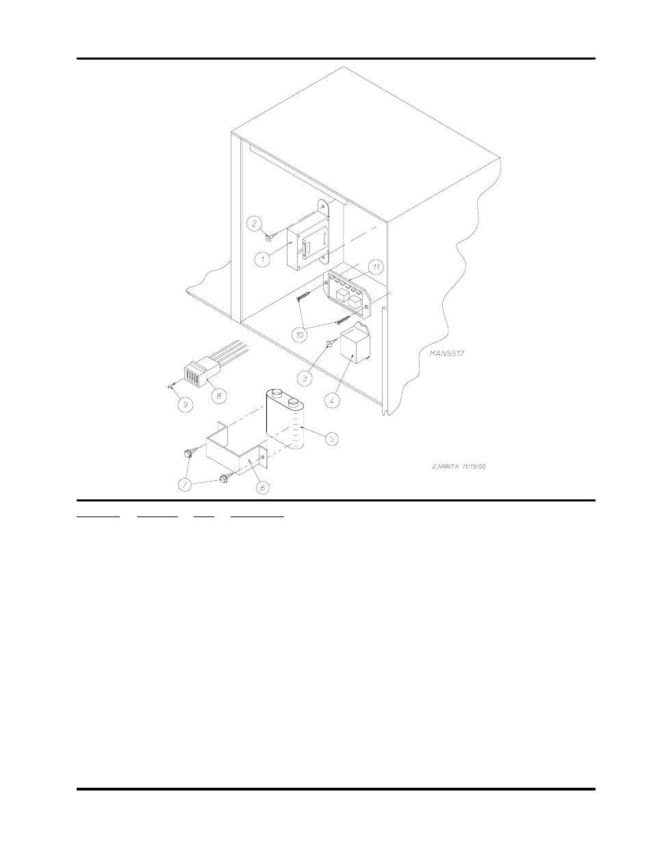 Coin and opl control box assembly | ADC AD-758DV User Manual | Page 11 / 44