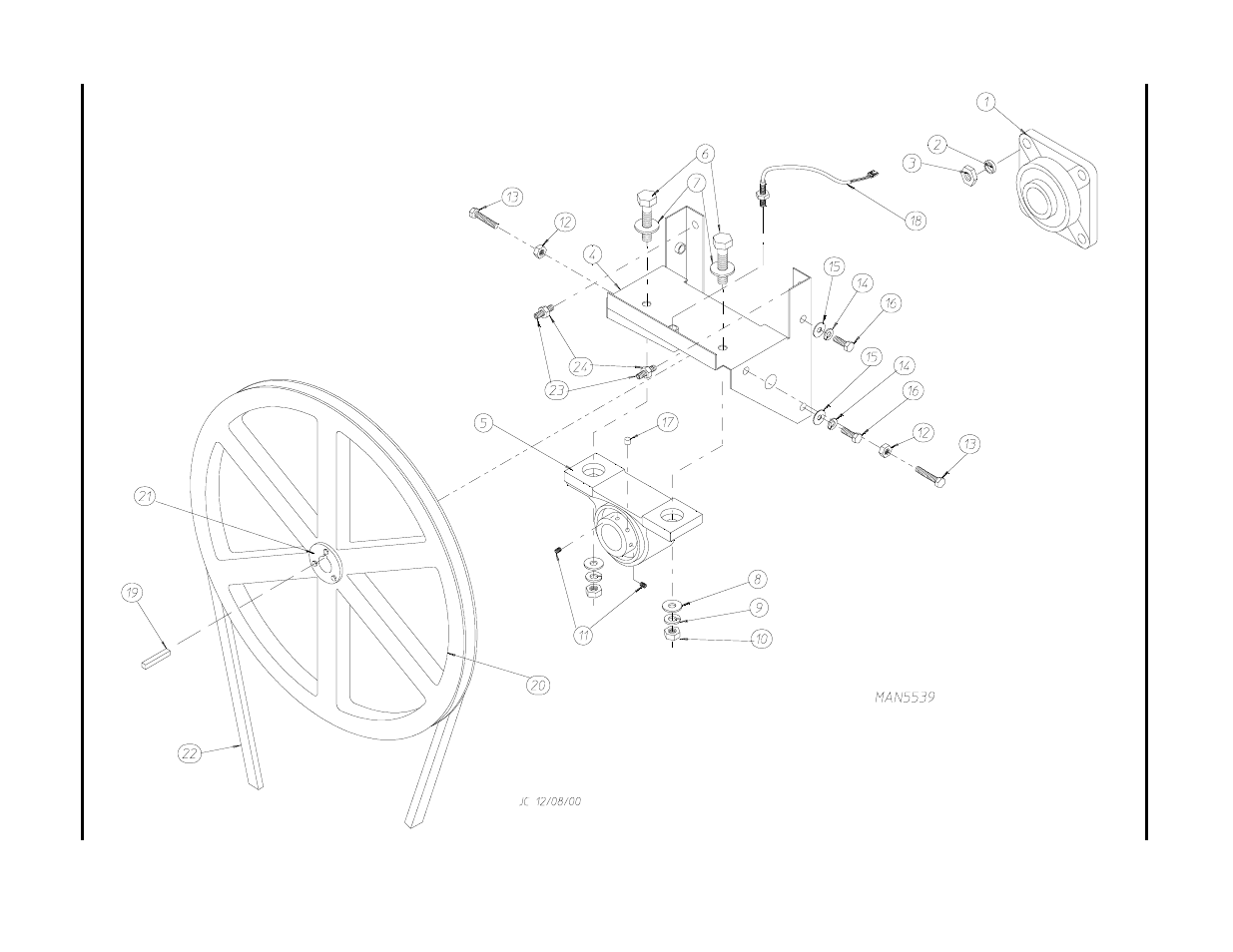 Basket (tumbler) bearing assembly , 19 | ADC AD-758DV User Manual | Page 20 / 44