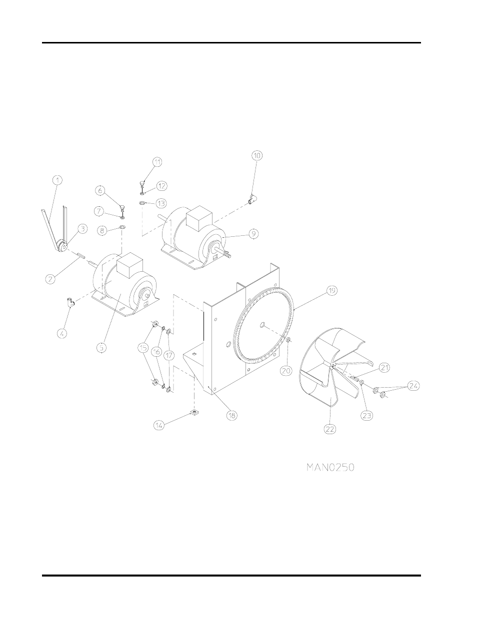 Reversing t.e.f.c. motor mount assembly , 23 | ADC AD-758DV User Manual | Page 24 / 44