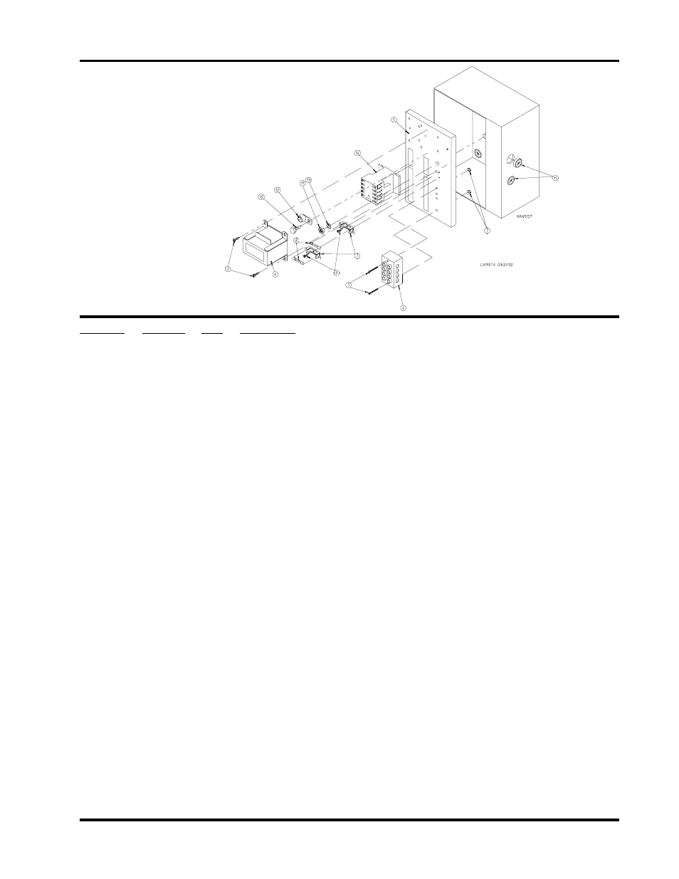 Phase (3ø) motor, electric relay panel assembly | ADC AD-758DV User Manual | Page 35 / 44