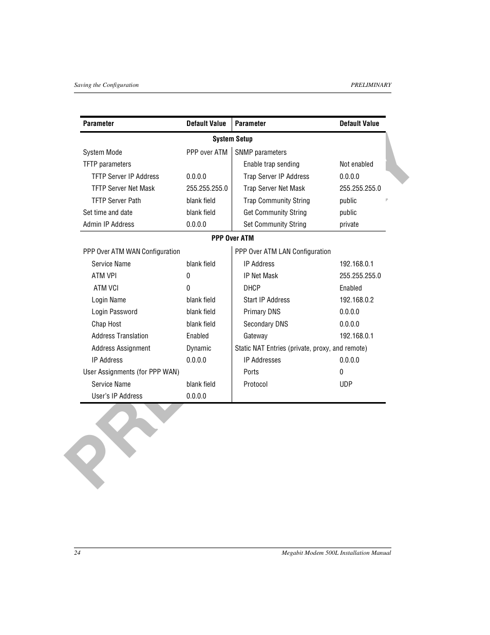 Pr el im in a ry | ADC 500L User Manual | Page 32 / 98
