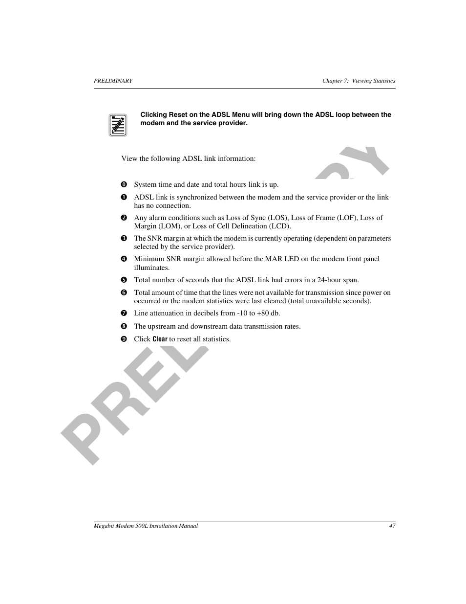 Pr el im in a ry | ADC 500L User Manual | Page 55 / 98