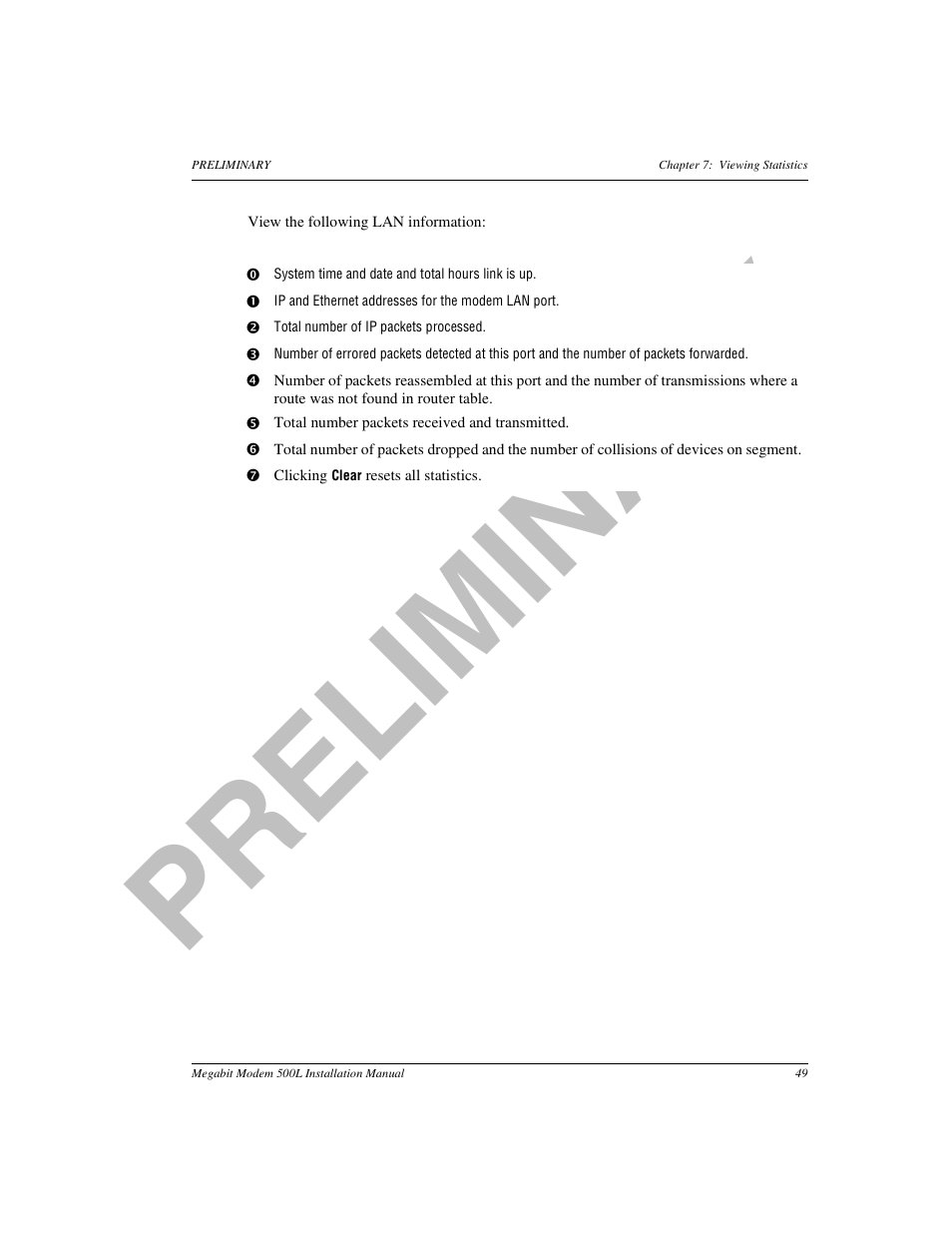 Pr el im in a ry | ADC 500L User Manual | Page 57 / 98