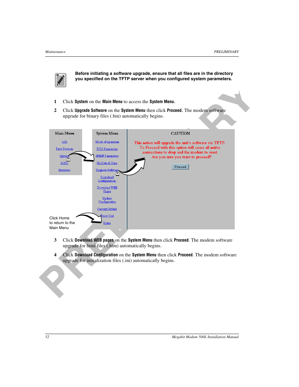 Pr el im in a ry | ADC 500L User Manual | Page 60 / 98