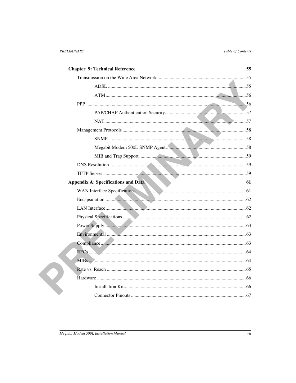 ADC 500L User Manual | Page 7 / 98