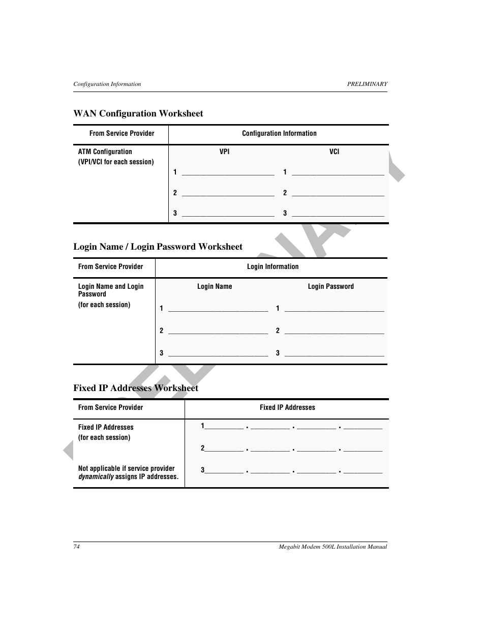 Pr el im in a ry | ADC 500L User Manual | Page 82 / 98