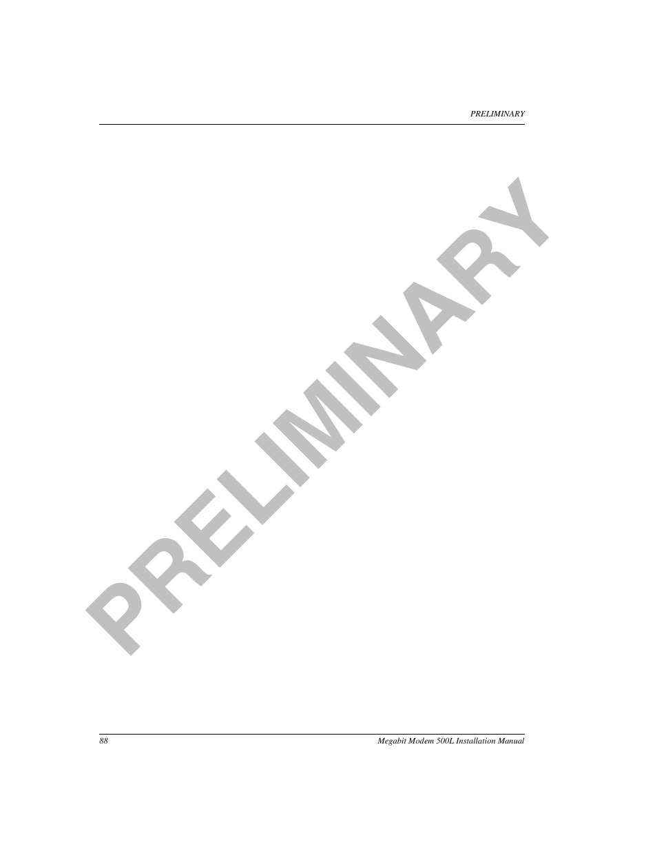 Pr el im in a ry | ADC 500L User Manual | Page 96 / 98