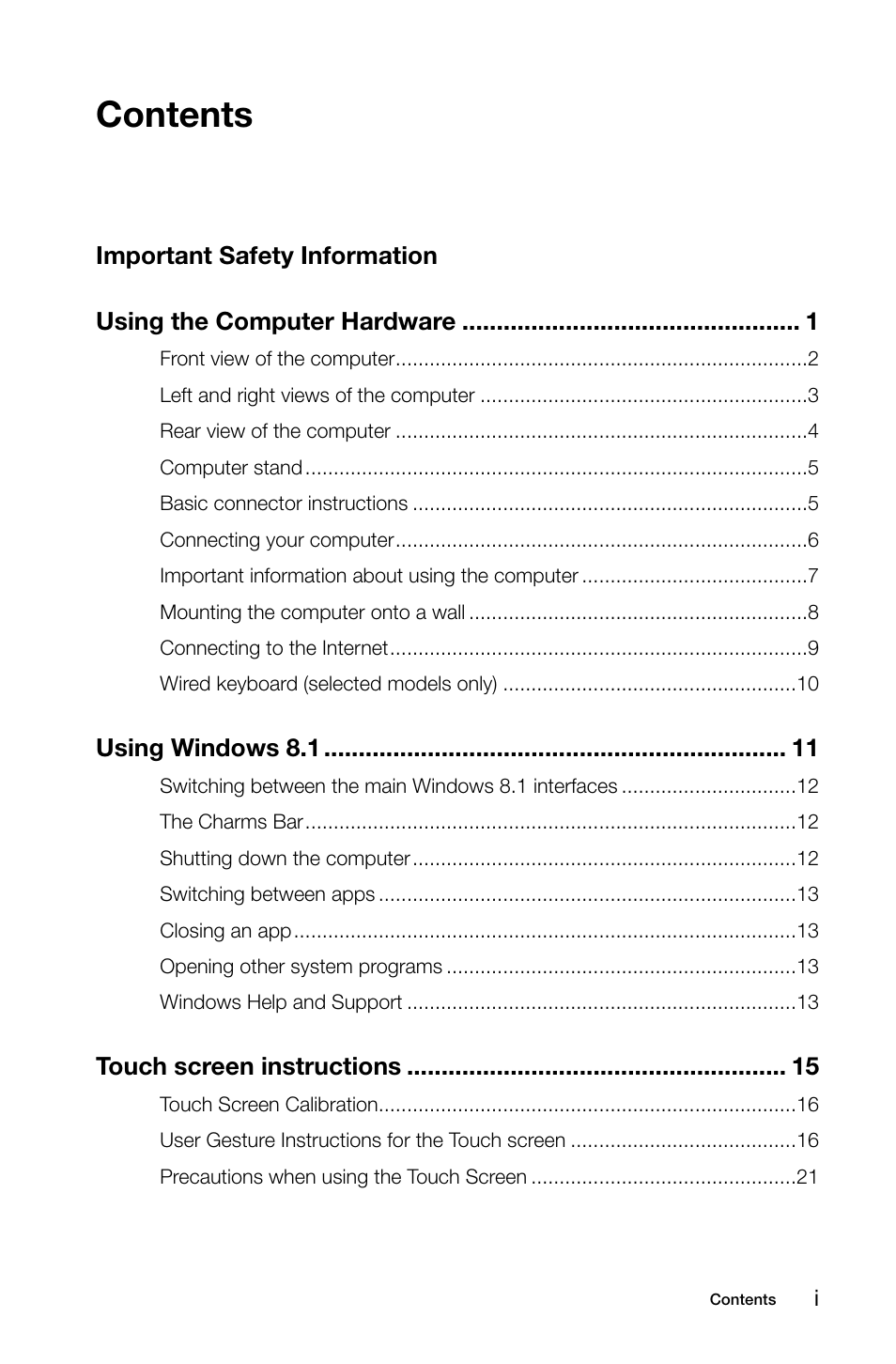 Lenovo S20-00 All-in-One User Manual | Page 4 / 59