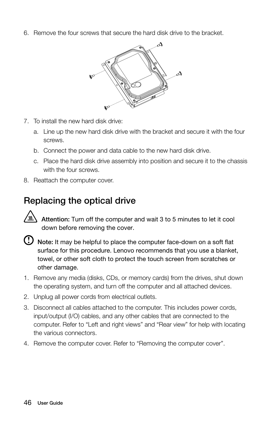 Replacing the optical drive | Lenovo S20-00 All-in-One User Manual | Page 51 / 59