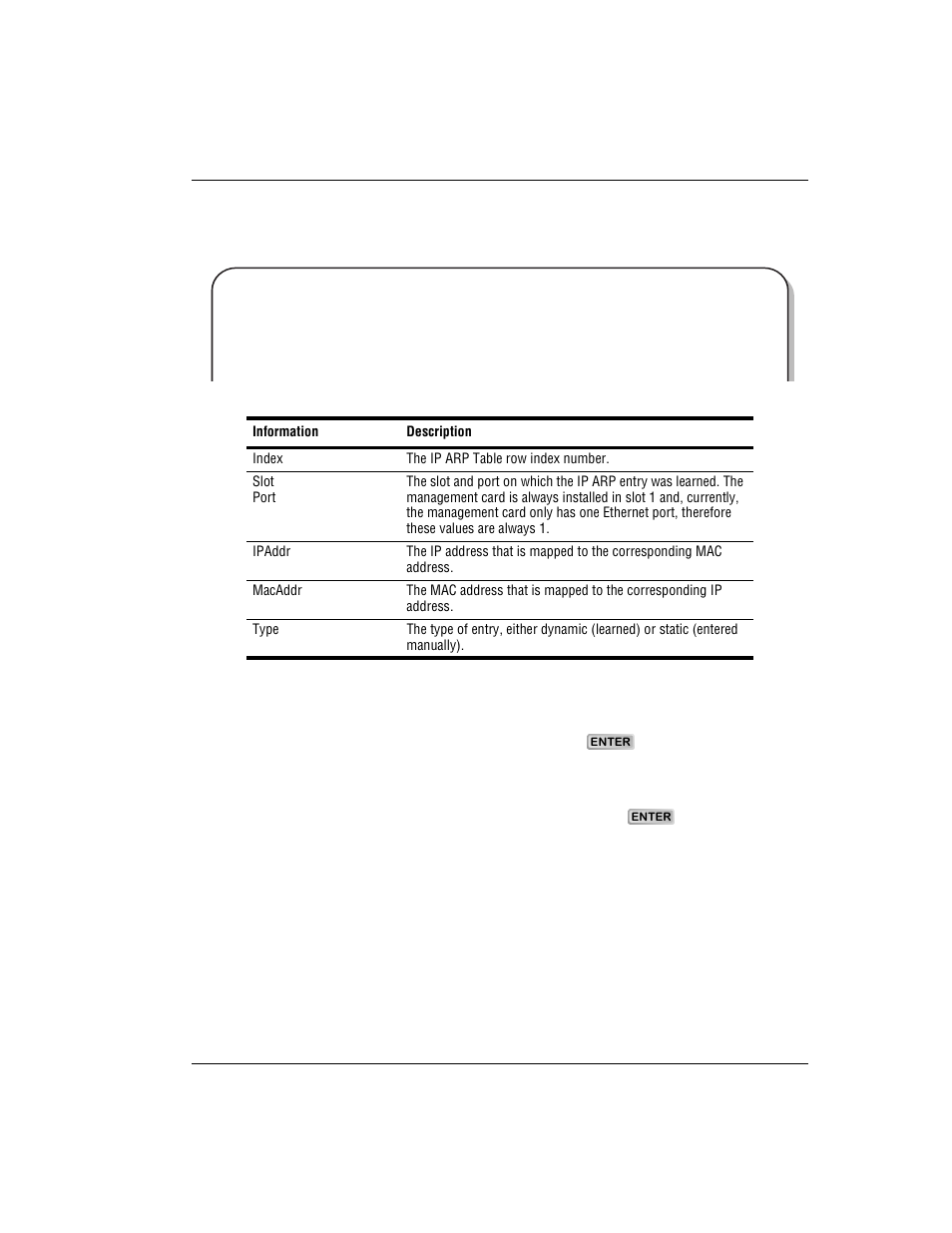 Deleting ip arp table entries | ADC AVIDIA SWD4573I1 User Manual | Page 267 / 658