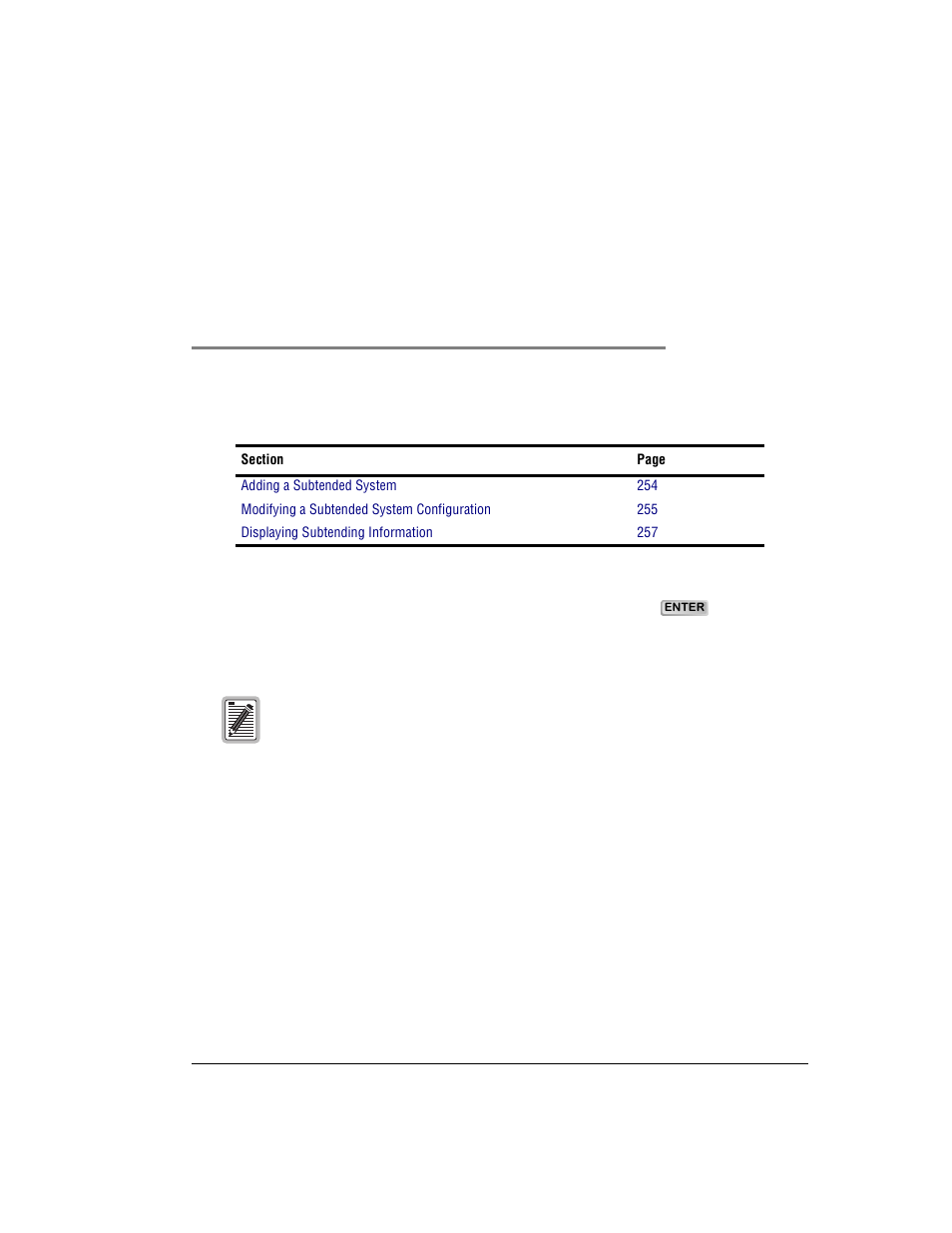 Configuring subtended systems, Chapter 11: configuring subtended systems, Onfiguring | Ubtended, Ystems | ADC AVIDIA SWD4573I1 User Manual | Page 279 / 658