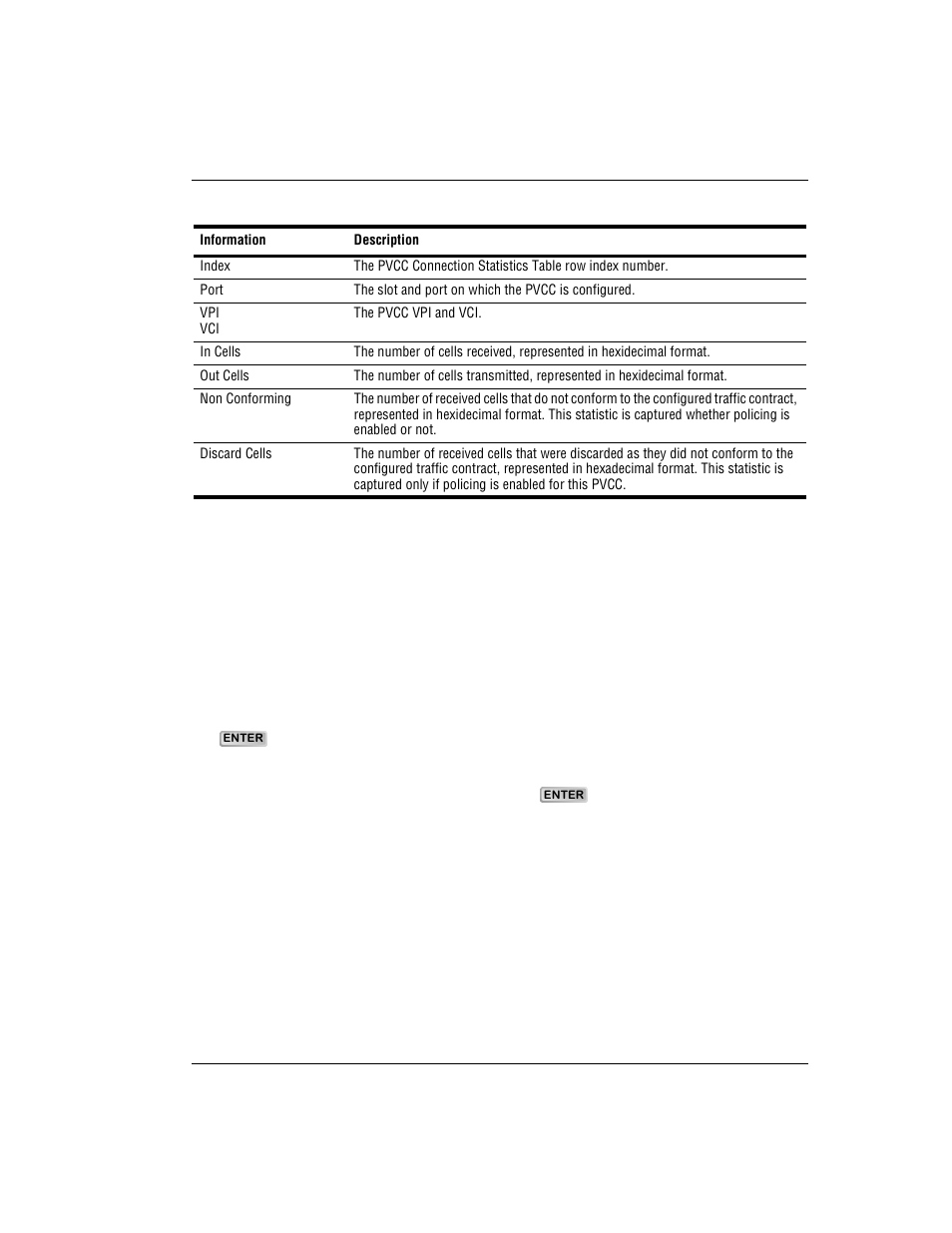 Atm pvpc connection statistics, Monitoring atm pvpc connection statistics | ADC AVIDIA SWD4573I1 User Manual | Page 319 / 658