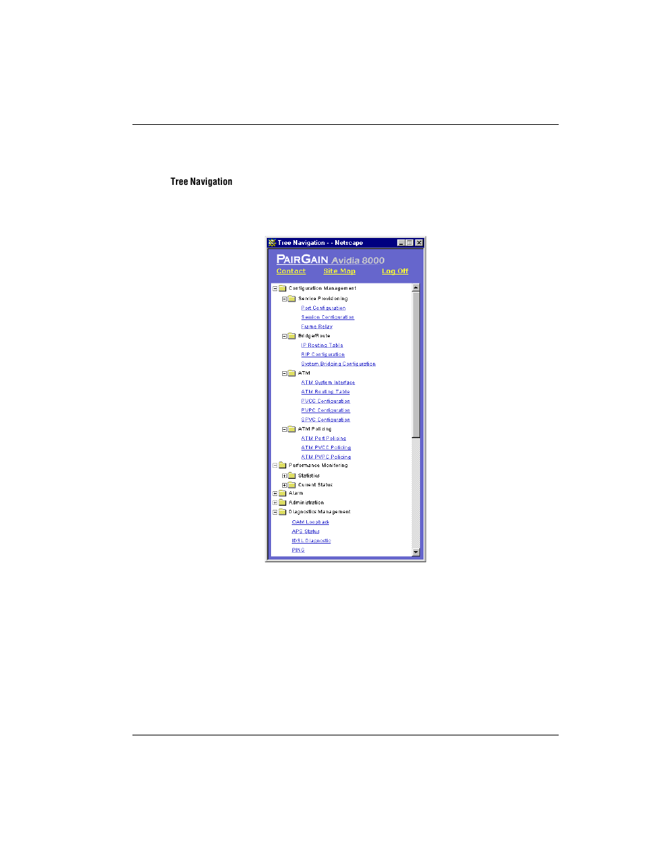 Tree navigation window | ADC AVIDIA SWD4573I1 User Manual | Page 401 / 658