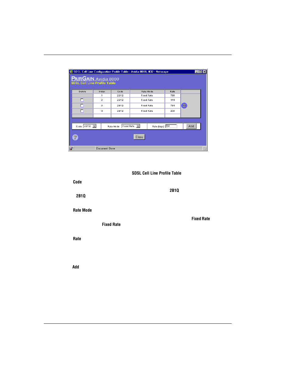 Adding sdsl cell line profiles | ADC AVIDIA SWD4573I1 User Manual | Page 426 / 658