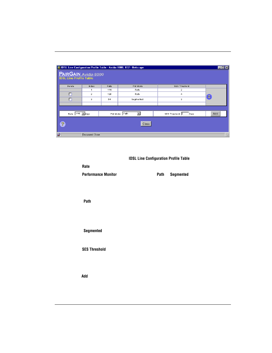 Adding idsl line profiles | ADC AVIDIA SWD4573I1 User Manual | Page 433 / 658