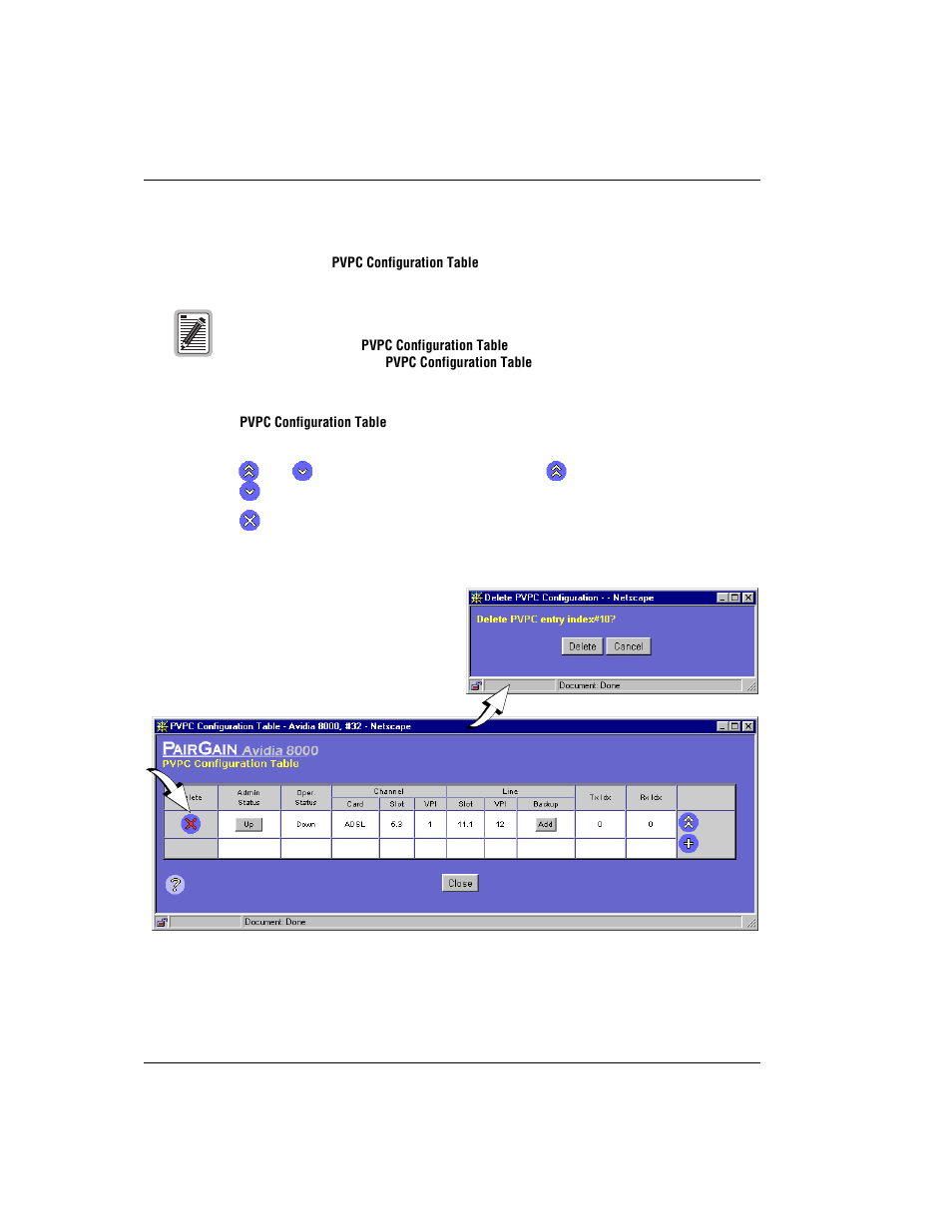 Deleting pvpcs | ADC AVIDIA SWD4573I1 User Manual | Page 464 / 658