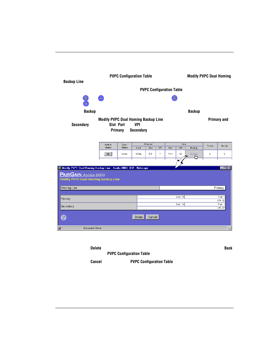 Deleting backup pvpcs | ADC AVIDIA SWD4573I1 User Manual | Page 467 / 658