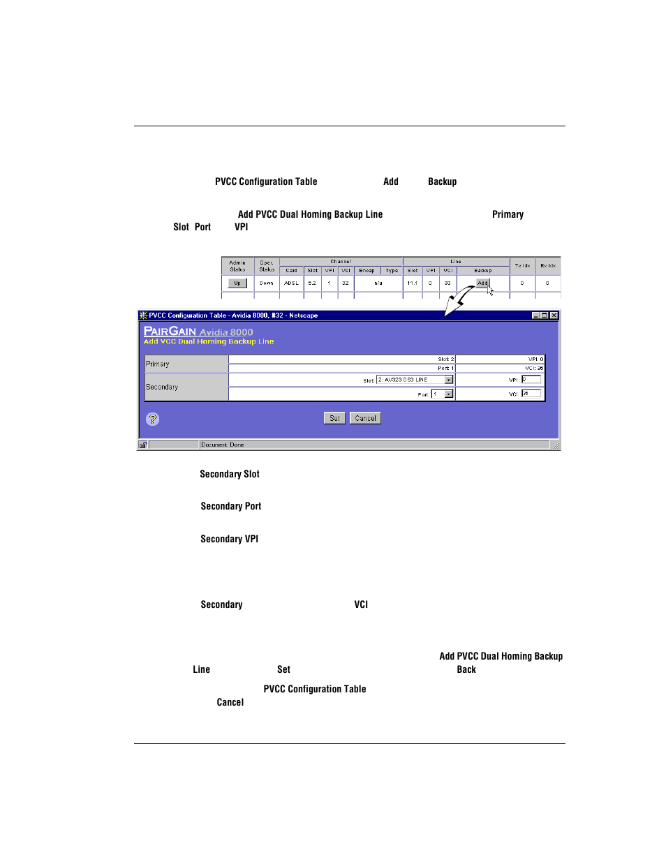 Add to an existing primary pvcc | ADC AVIDIA SWD4573I1 User Manual | Page 477 / 658