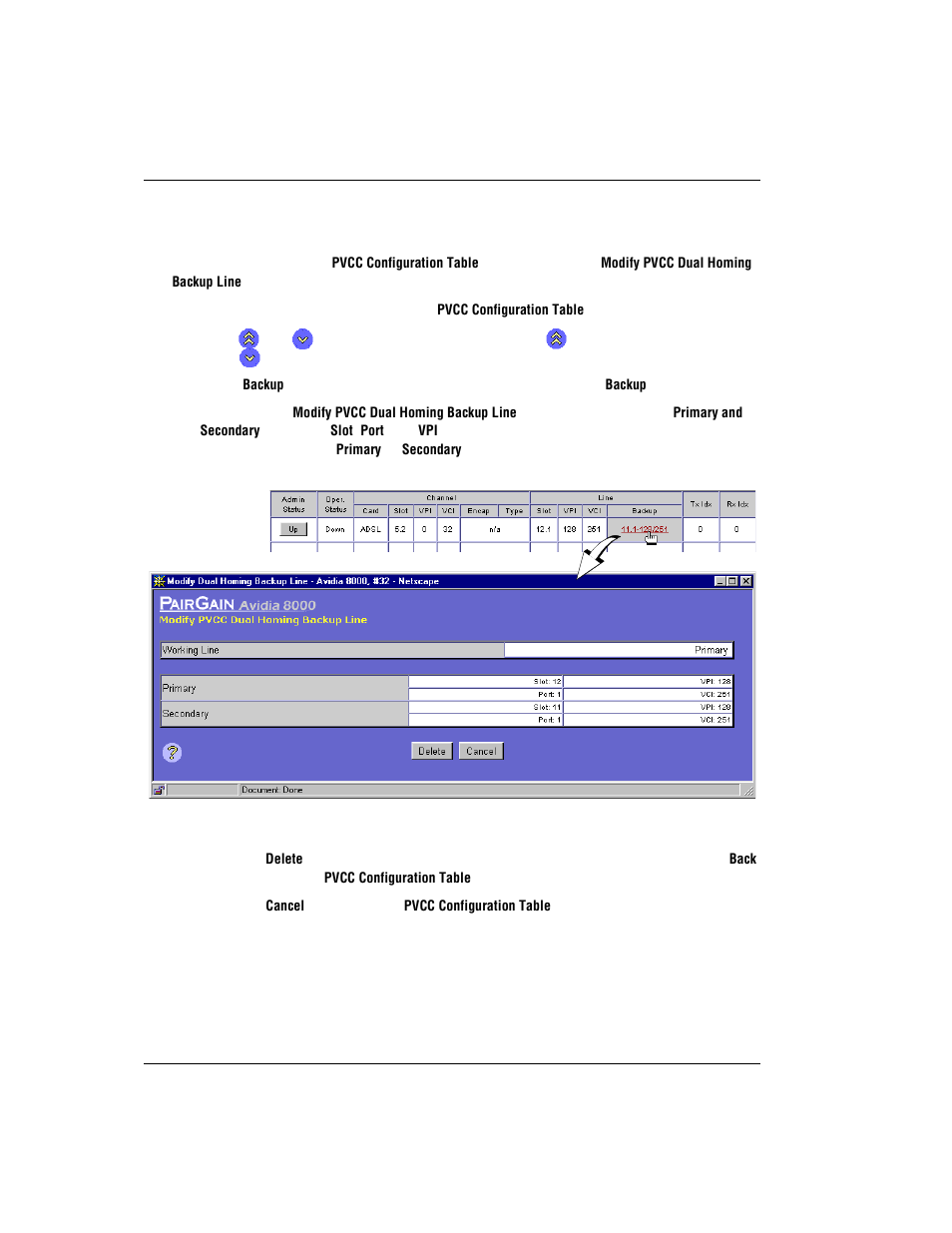 Deleting backup pvccs | ADC AVIDIA SWD4573I1 User Manual | Page 478 / 658