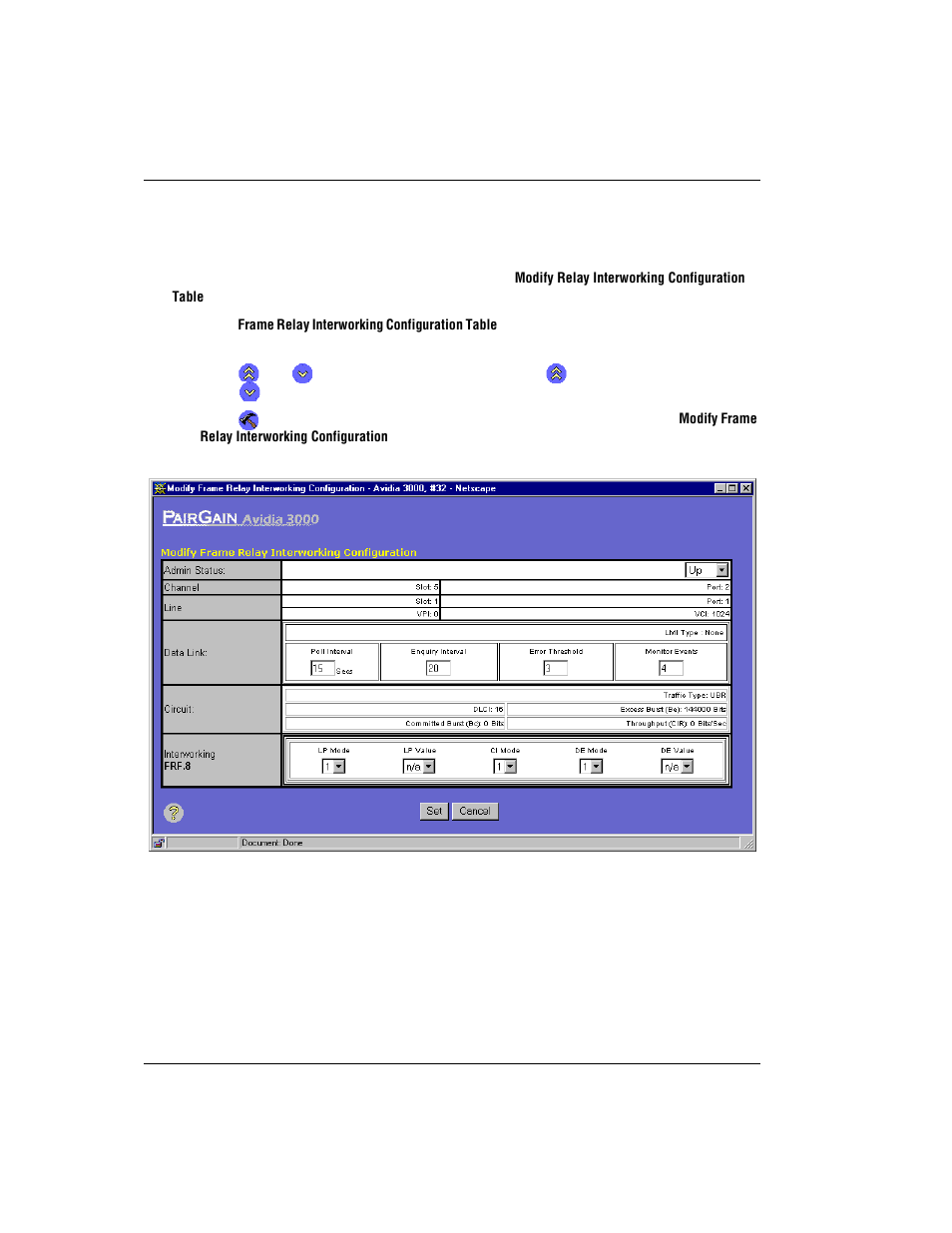 Viewing an entire frame relay configuration, Iewing, Ntire | Rame, Elay, Onfiguration | ADC AVIDIA SWD4573I1 User Manual | Page 504 / 658
