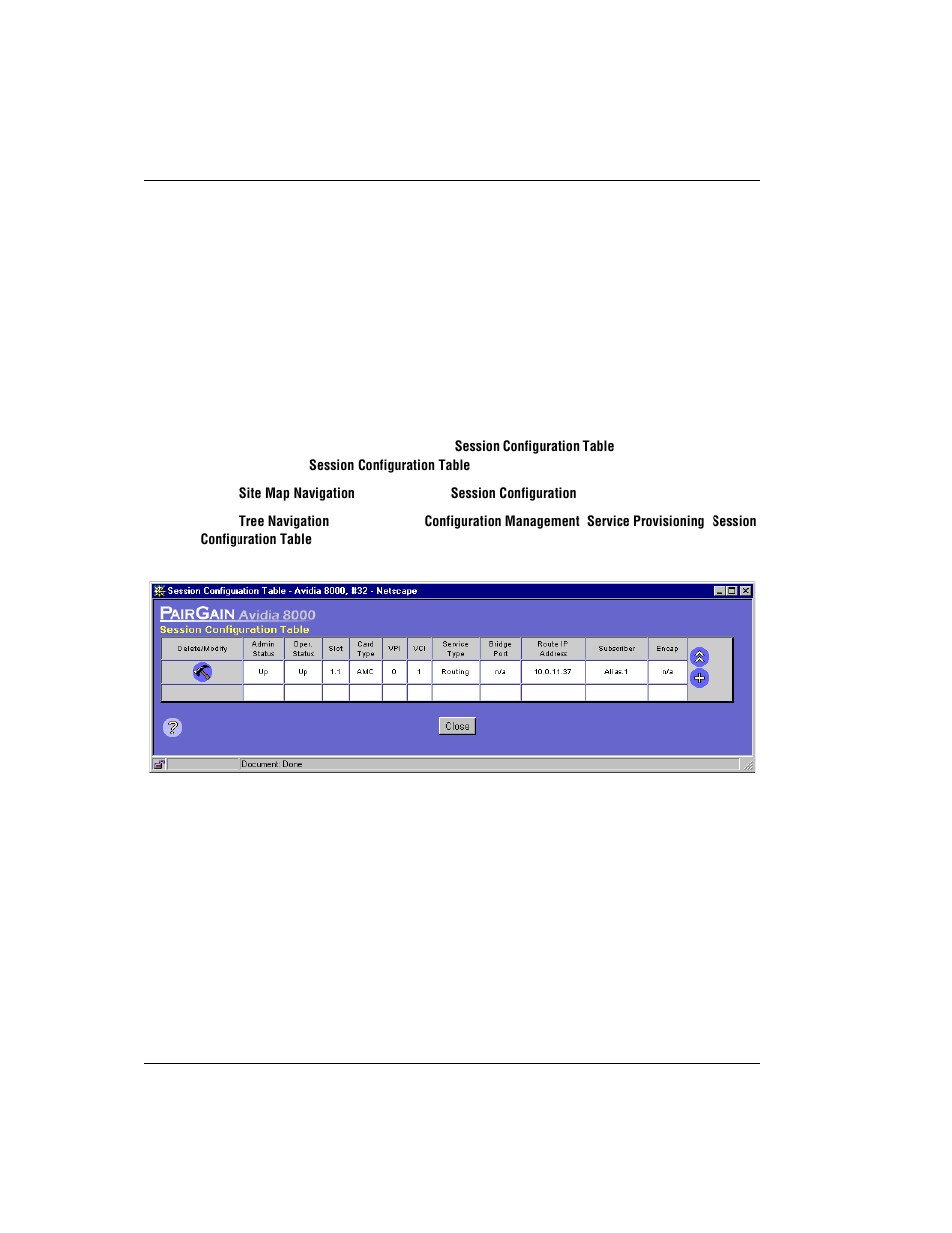 Configuring bridging and routing sessions, Configuring, Configuring bridging and routing sessions” on | Onfiguring, Ridging, Outing, Essions | ADC AVIDIA SWD4573I1 User Manual | Page 512 / 658