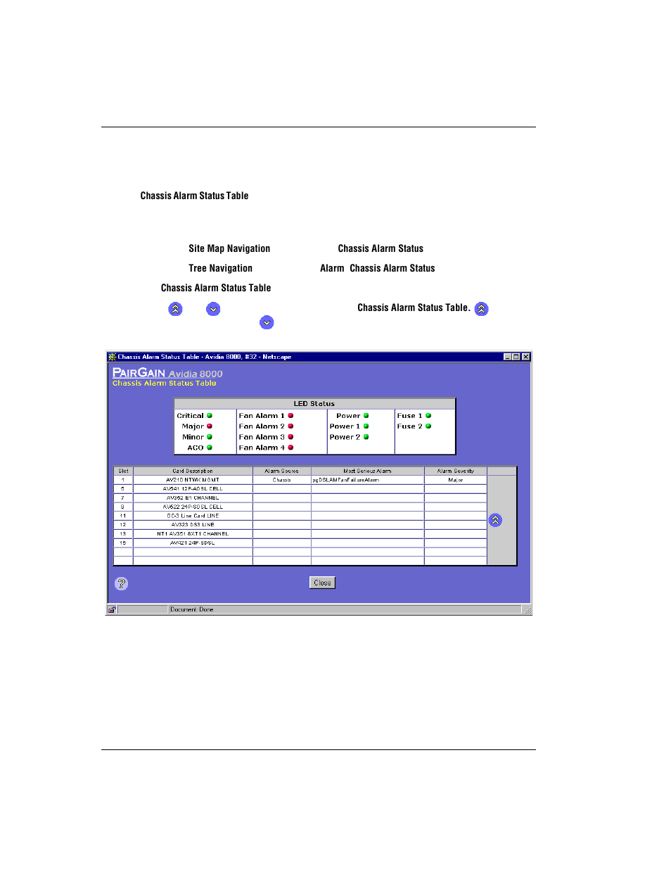 Monitoring system alarms, Onitoring, Ystem | Larms | ADC AVIDIA SWD4573I1 User Manual | Page 572 / 658