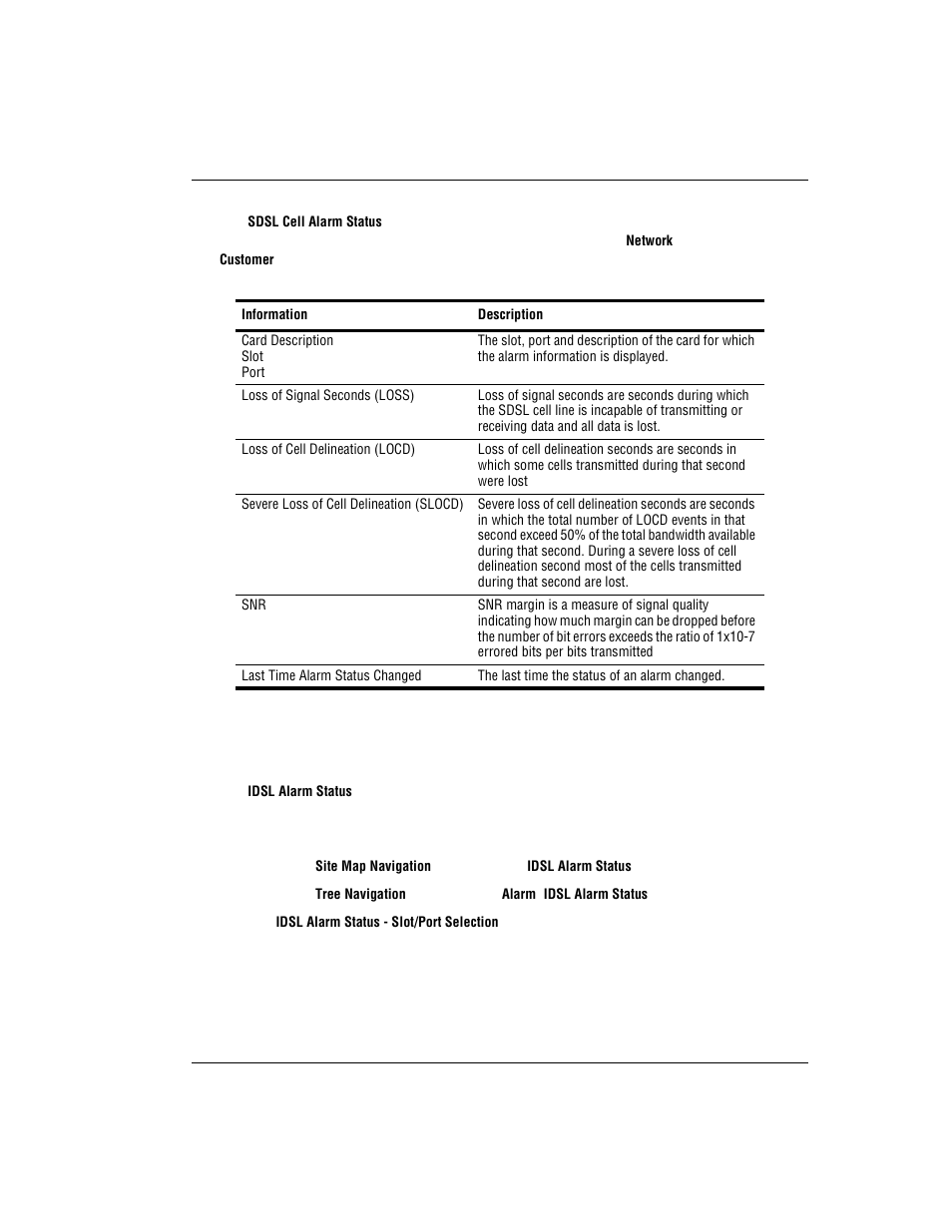 Monitoring idsl alarm status, Idsl a, Onitoring | Larm, Tatus | ADC AVIDIA SWD4573I1 User Manual | Page 579 / 658