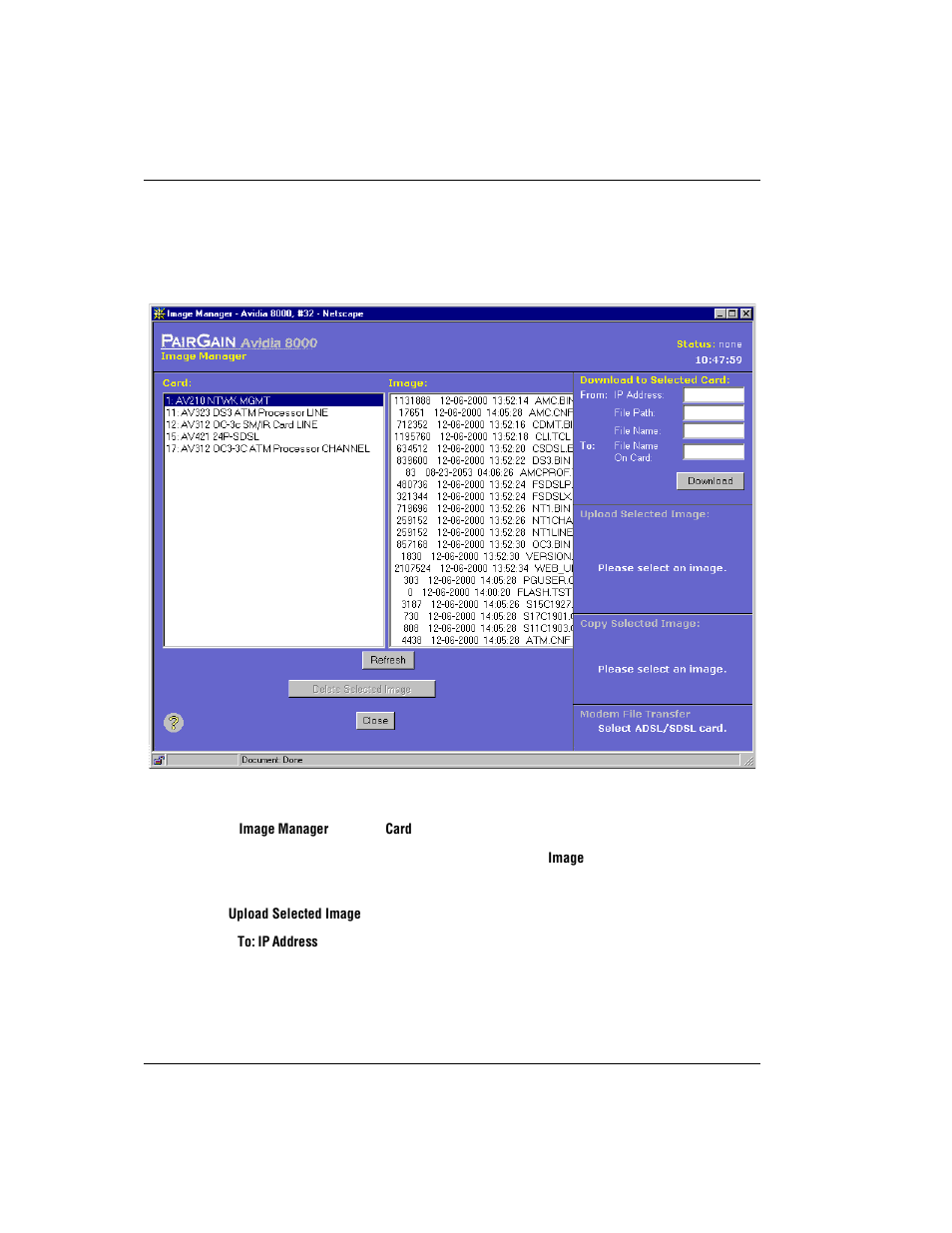 Uploading files to a tftp server | ADC AVIDIA SWD4573I1 User Manual | Page 598 / 658