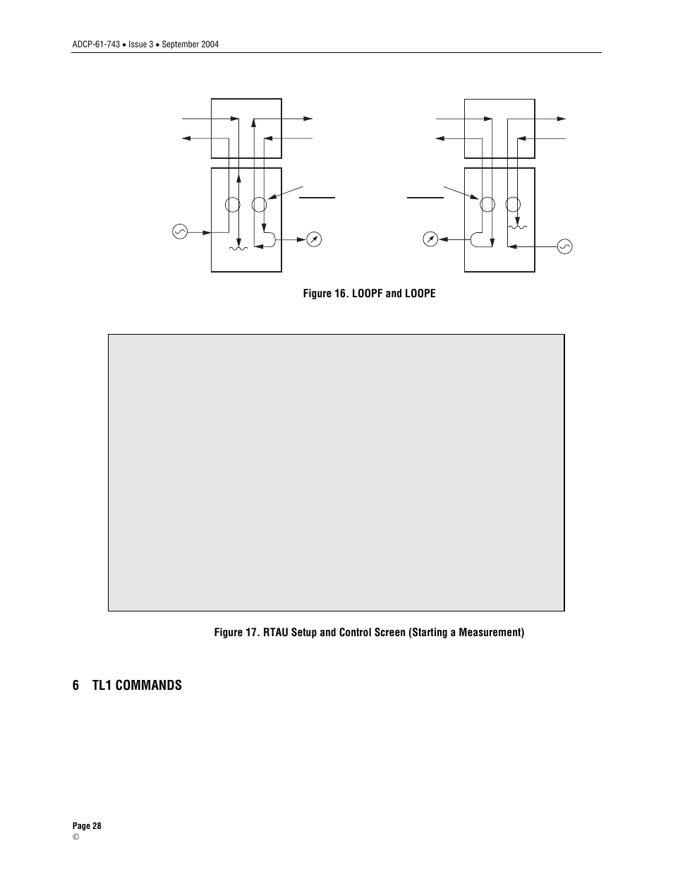 6 tl1 commands, Figure 16. loopf and loope | ADC Soneplex P-61-743 User Manual | Page 28 / 30