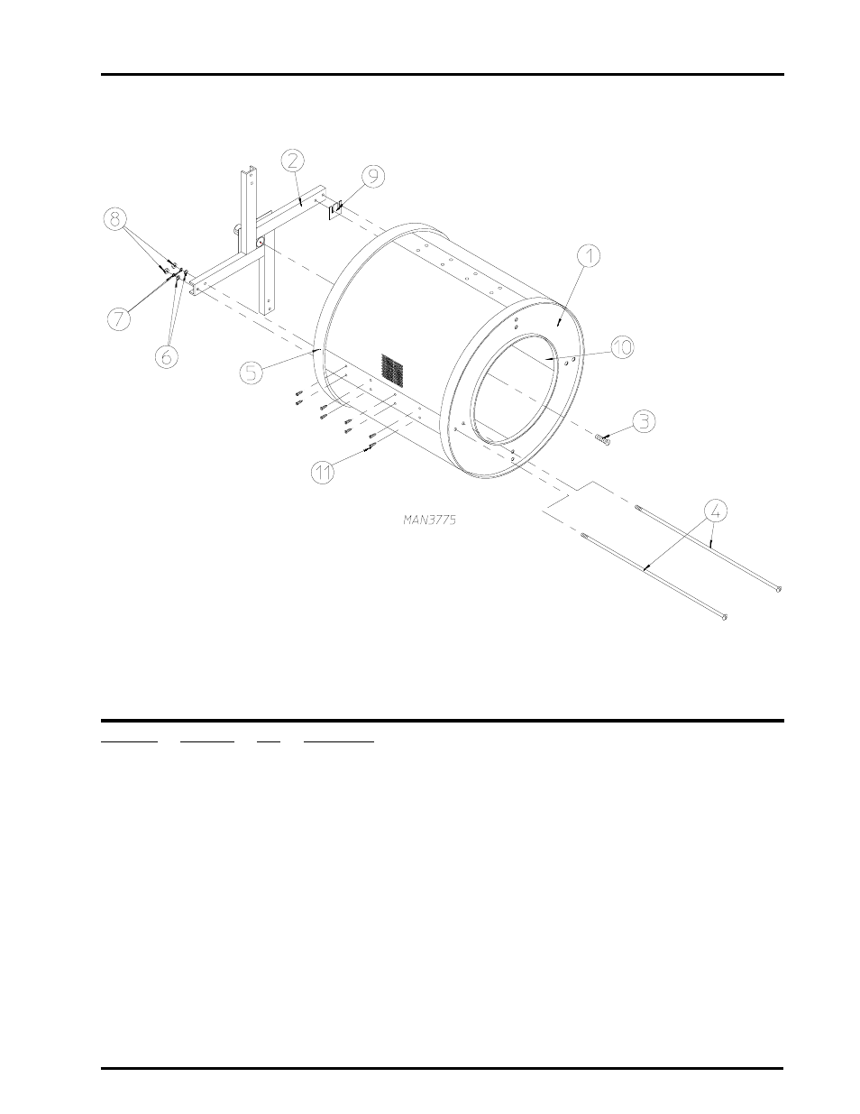 Basket (tumbler) support assembly | ADC ML-78 User Manual | Page 17 / 38