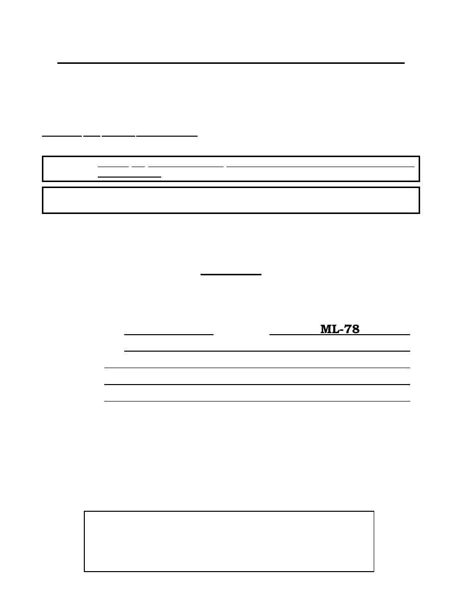 Important, Ml-78 | ADC ML-78 User Manual | Page 2 / 38