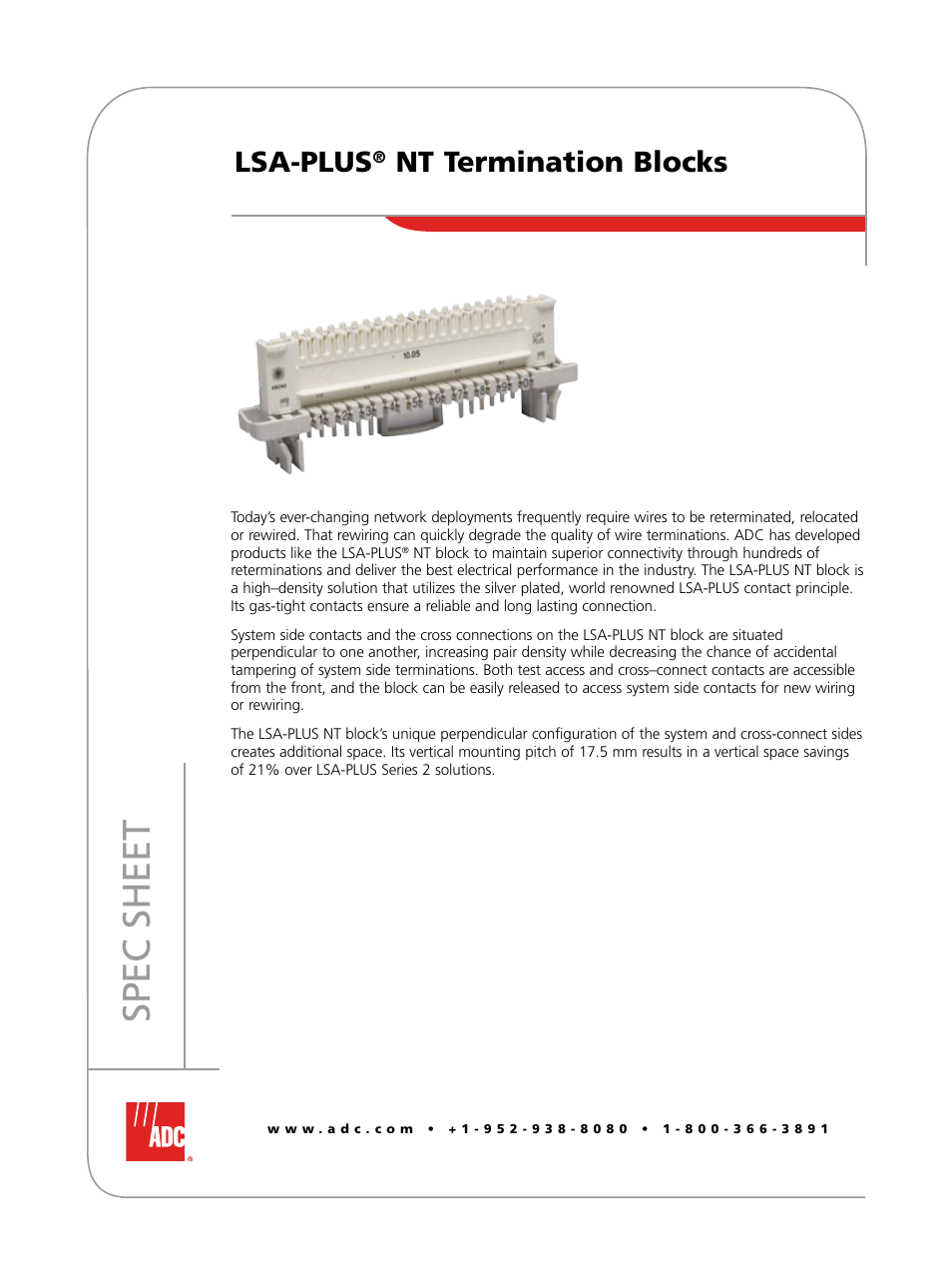 ADC LSA-PLUS NT User Manual | 4 pages