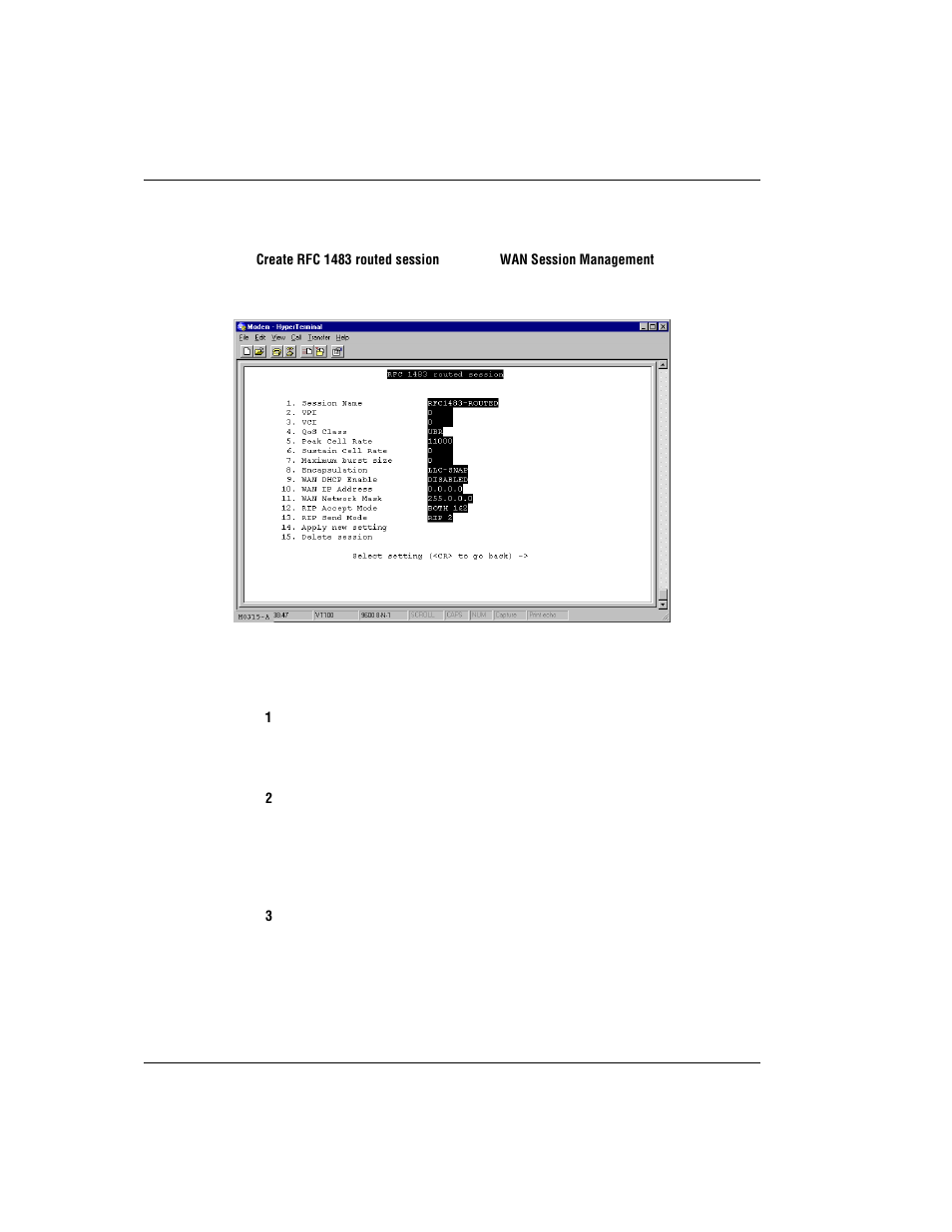 Set up an rfc 1483 routed session | ADC MM701G User Manual | Page 118 / 168
