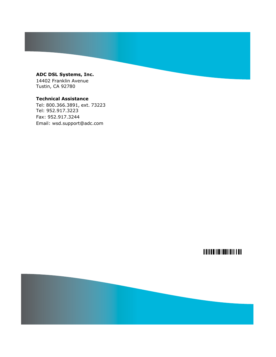ADC MM701G User Manual | Page 168 / 168